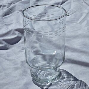1960 Barware Crystal Pitcher Beverage Server Princess House Brand Drink Mixer